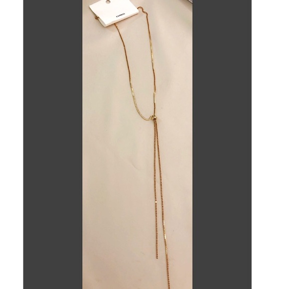 Express Single Rhinestone Y Necklace - Picture 1 of 1